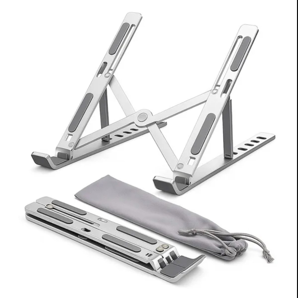 Suporte Para Notebook e Macbook de Alumínio Dobrável